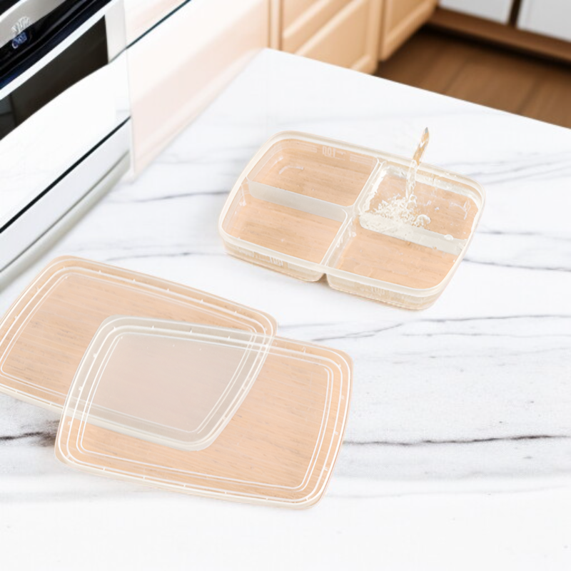 4칸 투명 냉장고 식품 보관함 