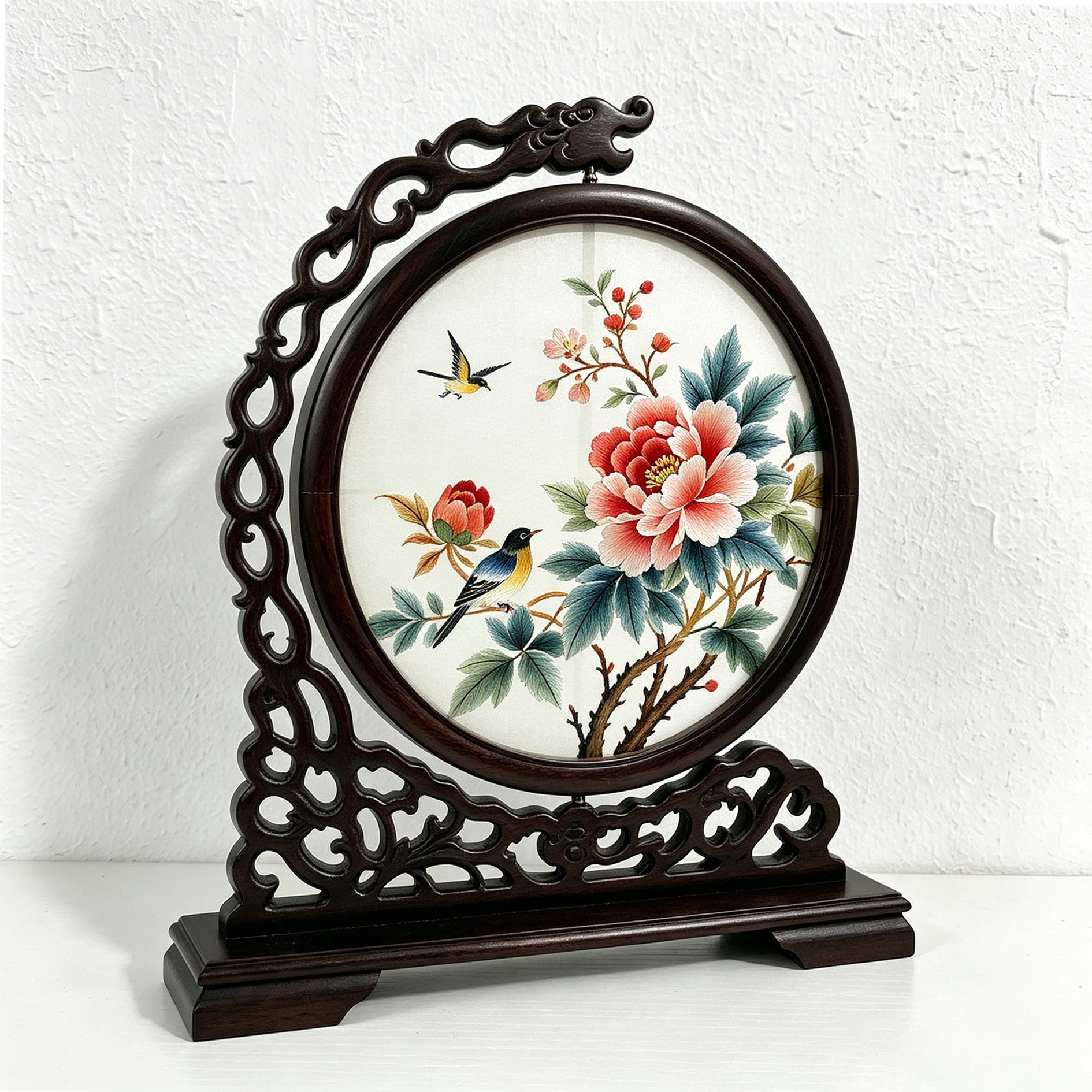 Detailansicht Suzhou-Stickereikunst