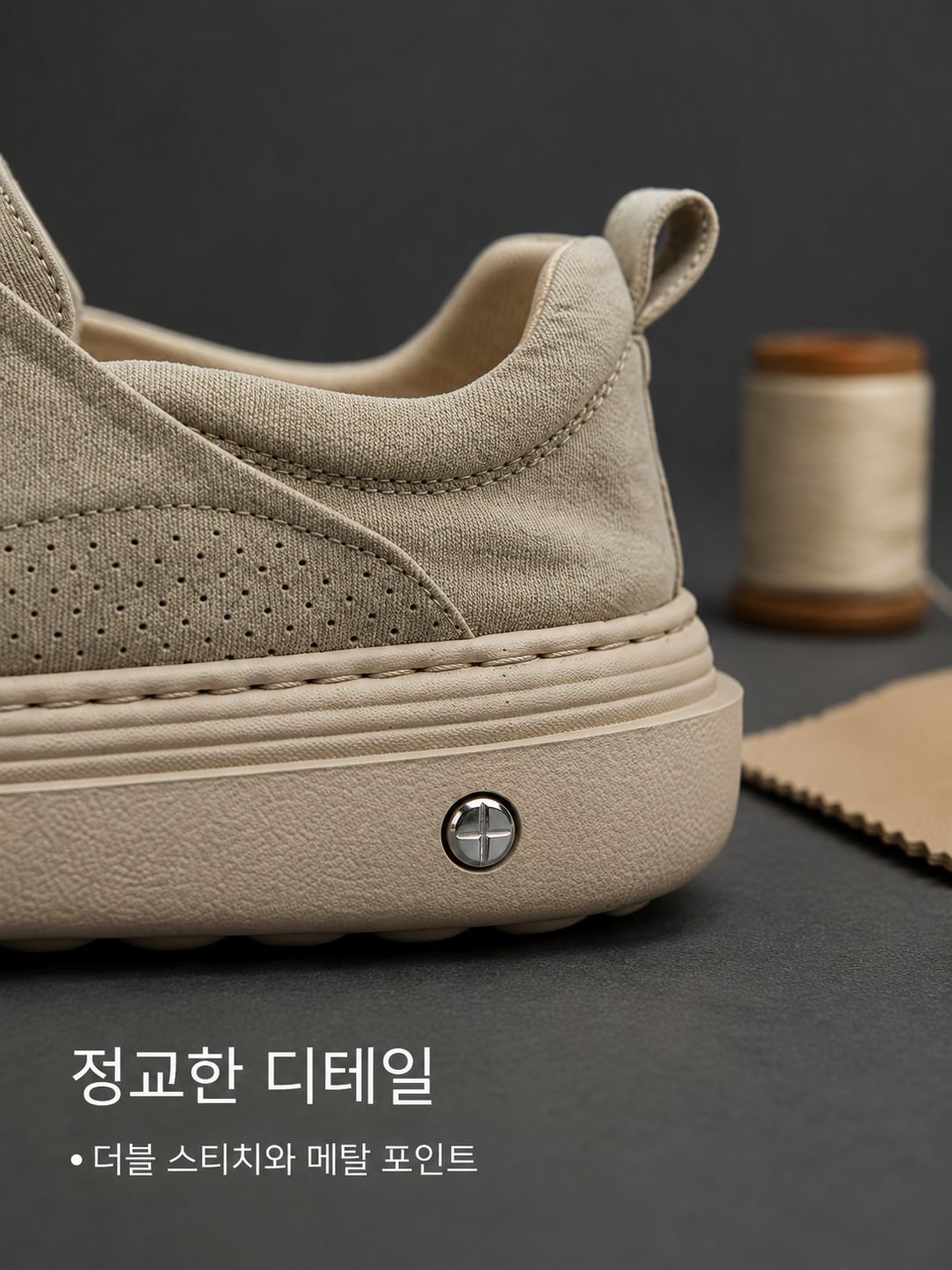 남성용 패션 두꺼운 밑창 넓은 앞코 캐주얼 슈즈