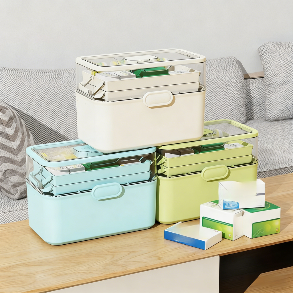 Household multi-layer medicine storage box