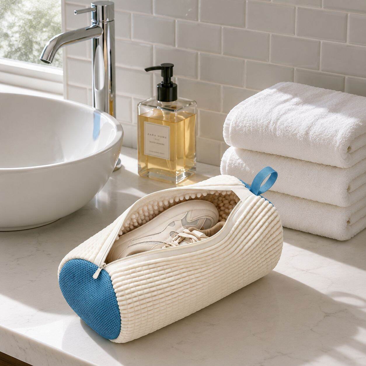 Multi-functional Shoe Cleaning Bag, Anti-deformation Laundry Brush, Dry Cleaning Dustproof Set
