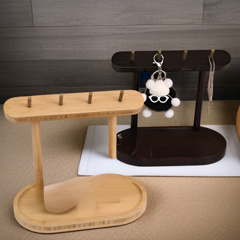 多機能木製キースタンドの全体画像