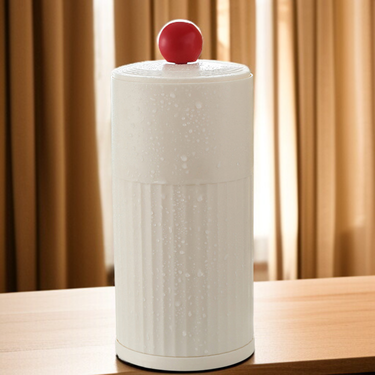 테이블 방진 브러쉬 수납통 자동 승강 커버 화장품 수납함 화장대 테이블 수납통