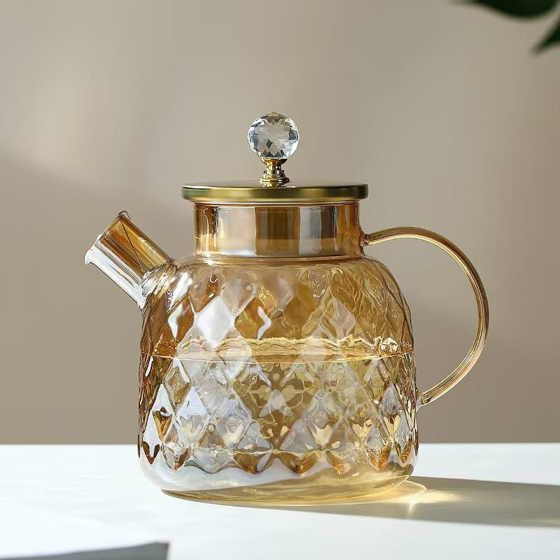 High borosilicate heat-resistant glass teapot