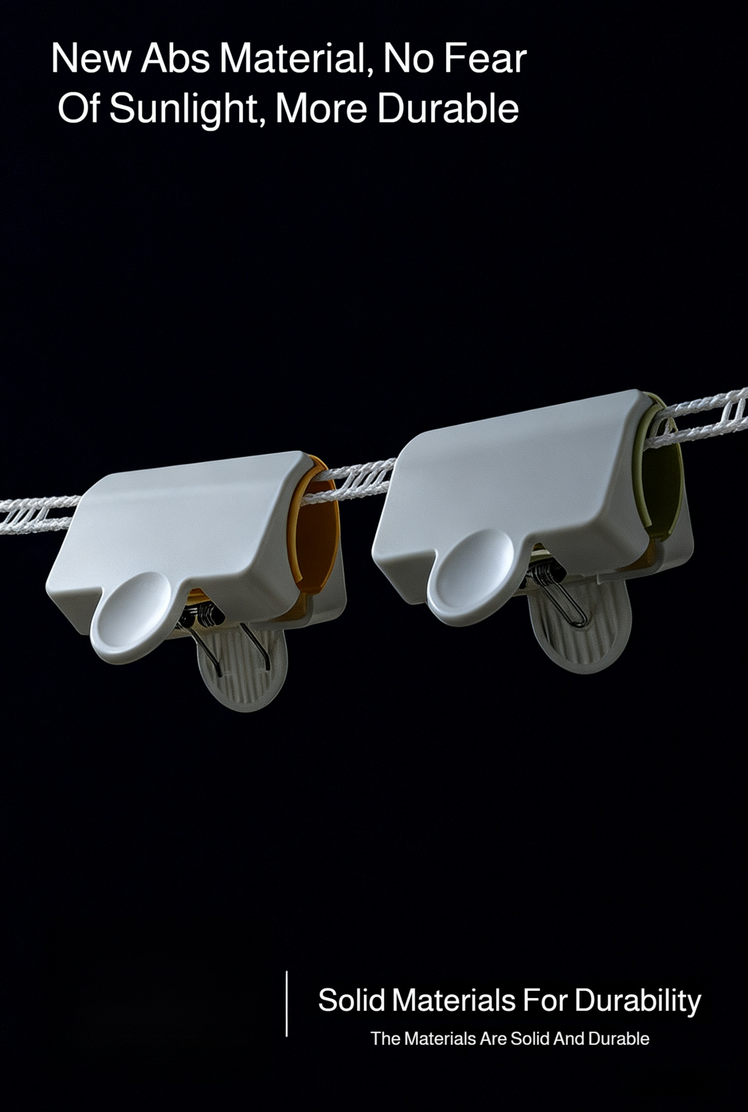 Set of windproof quilt clips used for outdoor laundry