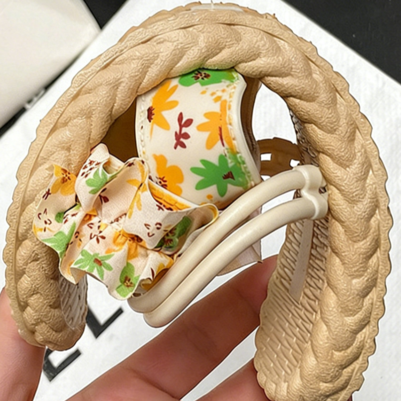 碎花拖鞋