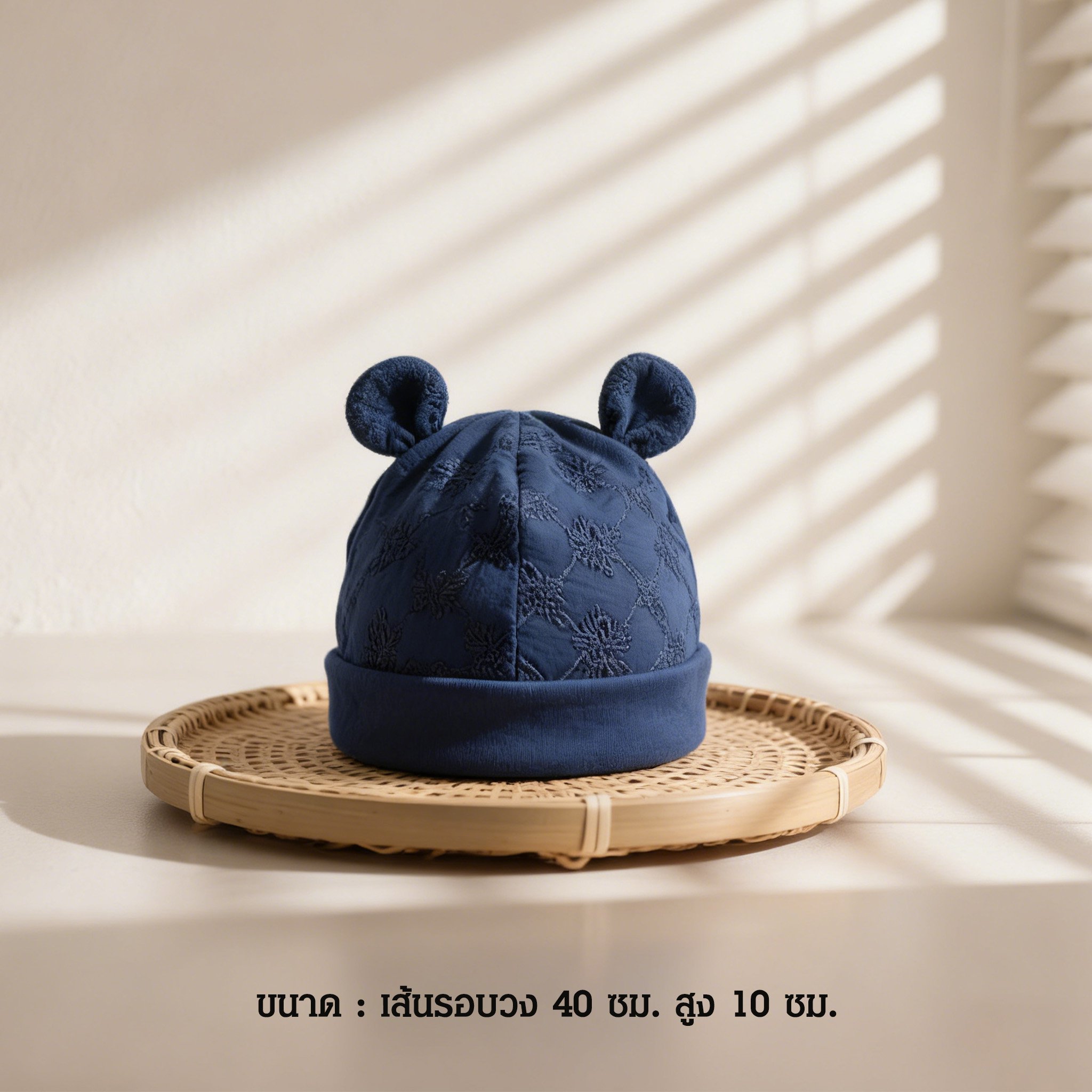 แพ็คหมวกหูหมี 3 ใบ สำหรับเด็กเล็ก