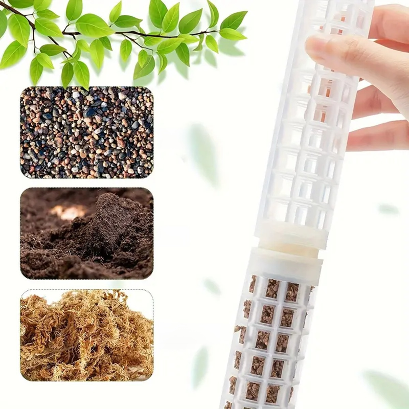 Plastik Wasser Moss Säule Moss Säule verbindbar Moss Stäbe Kokosbraun Stäbe