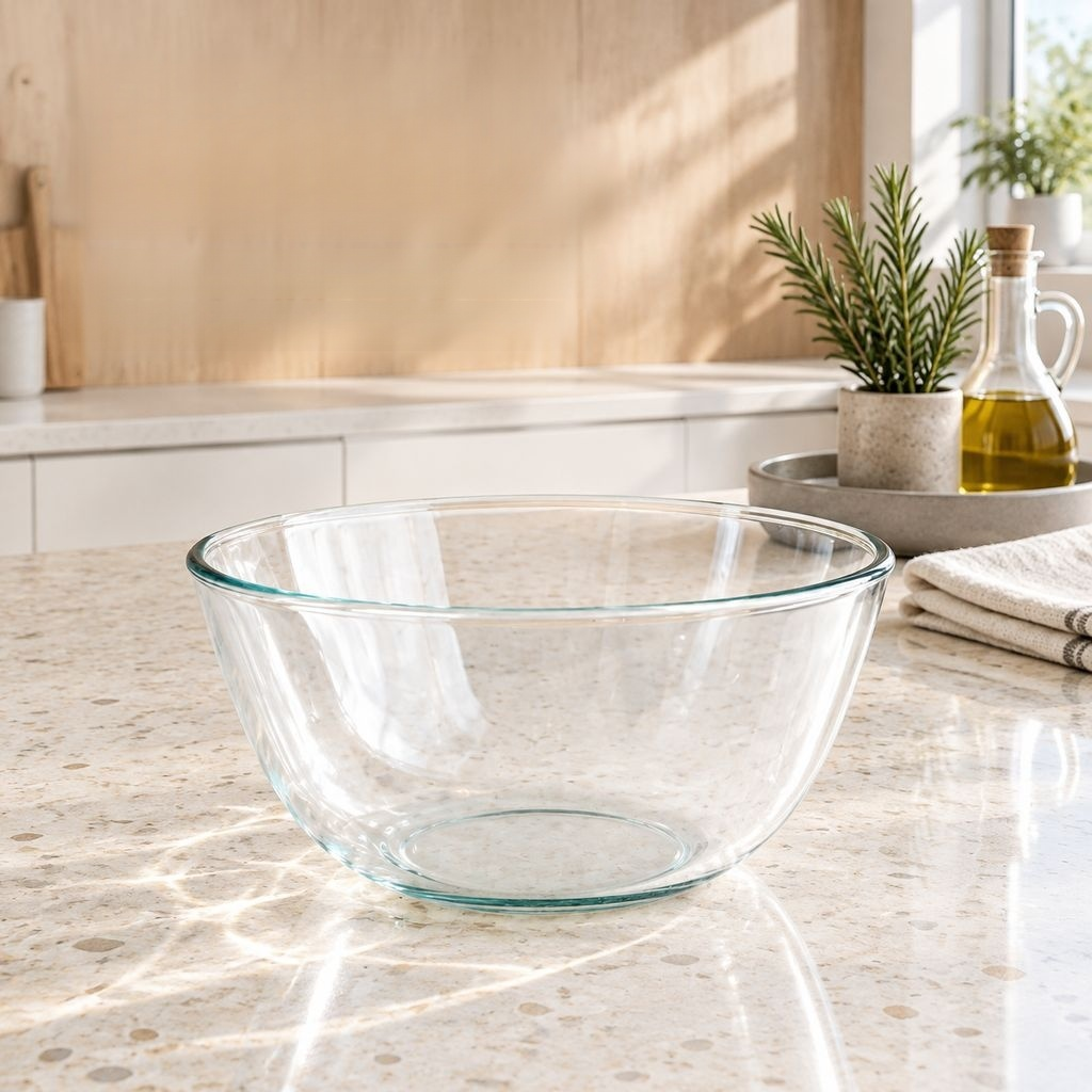 Borosilikatglas Schüssel Transparent Rührschüssel Suppe Salat Schale