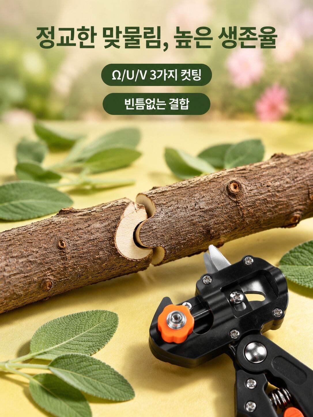 묘목 접목에 적합한 전문가용 가위