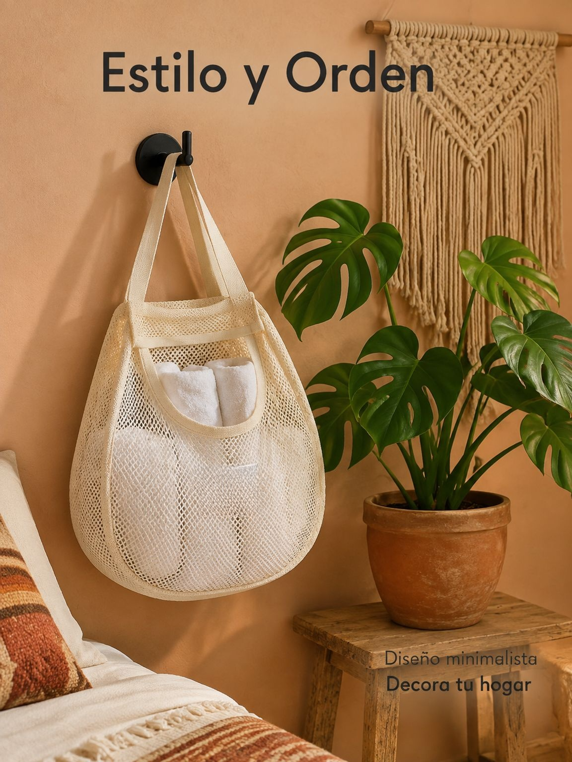 Bolsa colgante de almacenamiento para calcetines estilo japonés