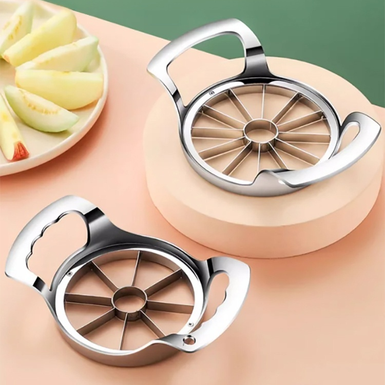 주방 소도구 과일 분할기 아연합금 스테인리스 스틸 슬라이스 씨 제거 사과