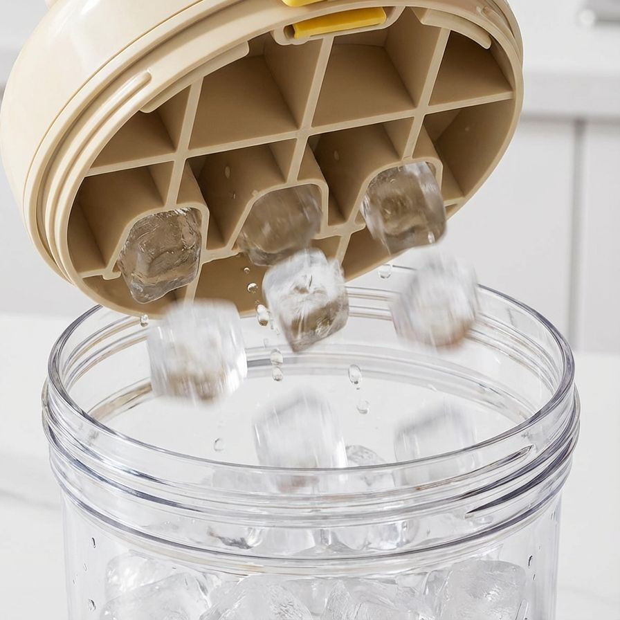 휴대하기 편리한 얼음컵 디자인