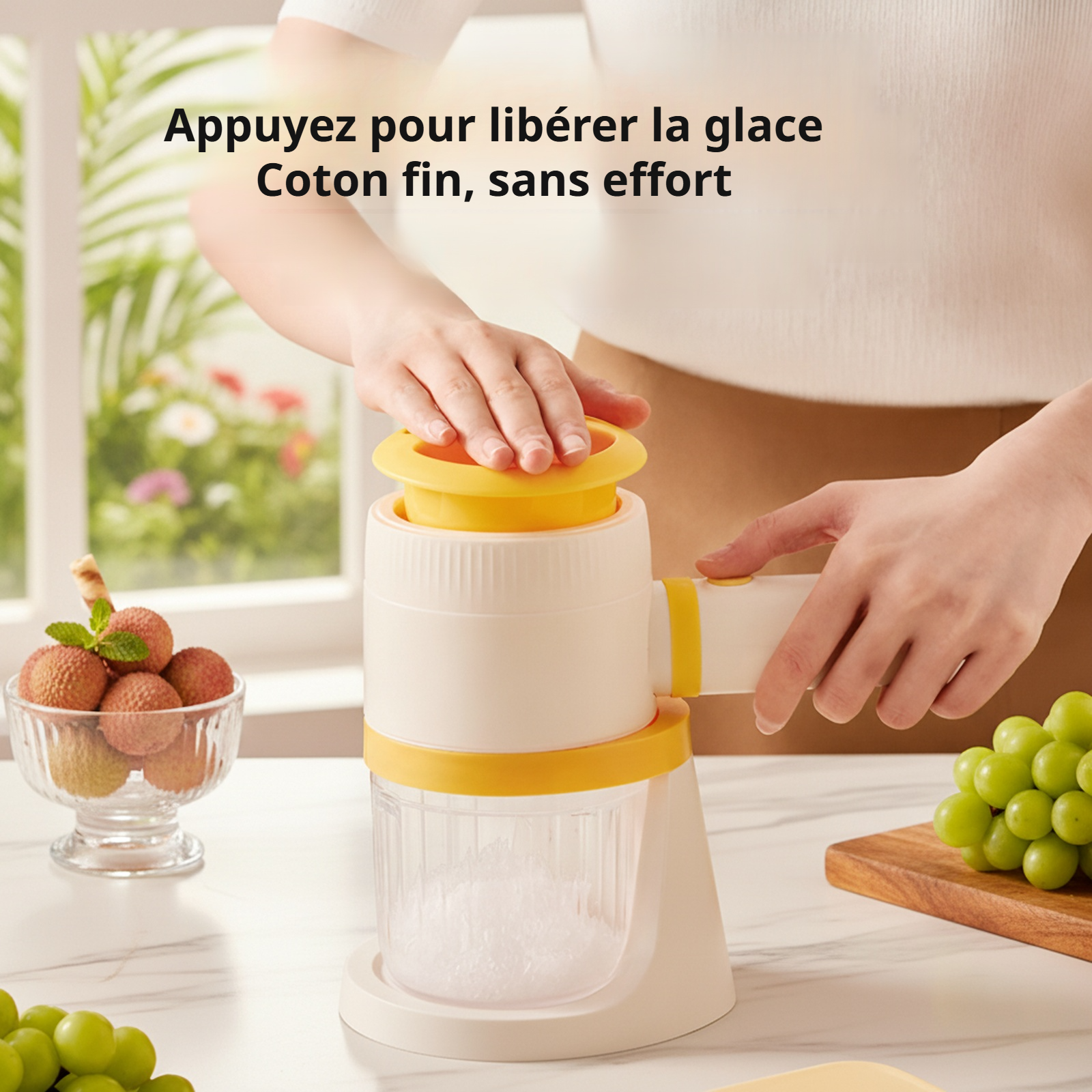 Machine à glace pilée électrique pour usage domestique