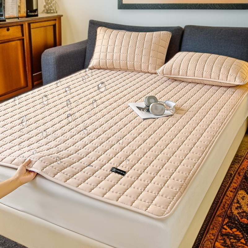 Baby Waterproof Mattress Three-Piece Set (Protector Pad/Bed Hat/Bed Sheet)