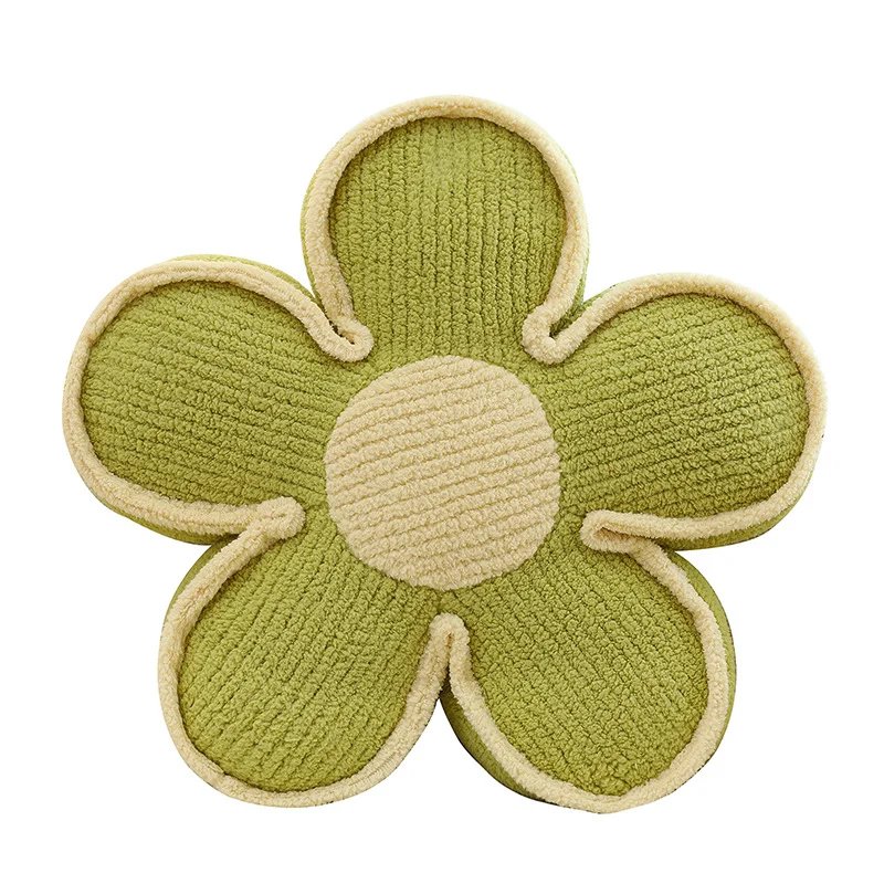 เบาะรองนั่งโซฟาตกแต่งหมอนรูปดอกไม้