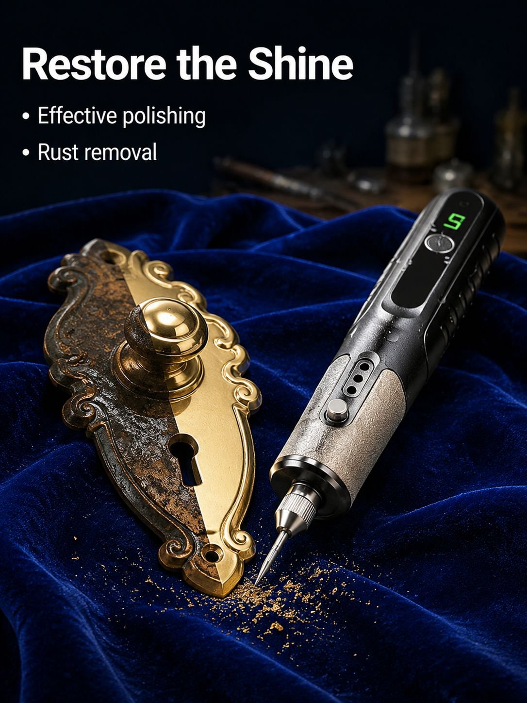 Precision polishing tool for metal and wood