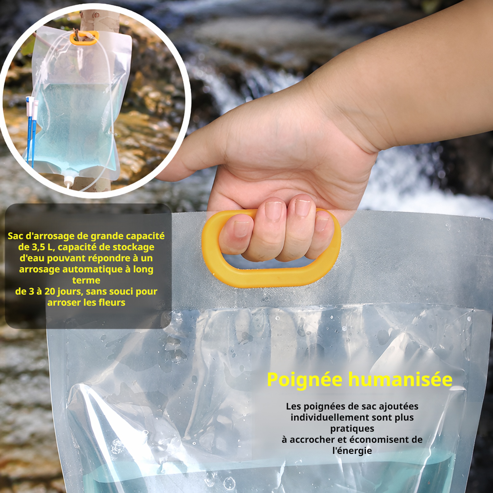 Sac d'arrosage pratique pour fermes porcines