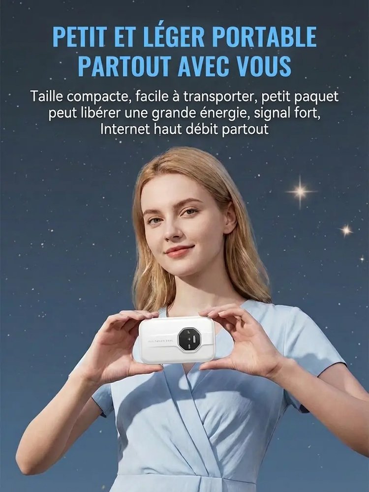 WiFi portable illimité, couverture mondiale, gratuit à vie
