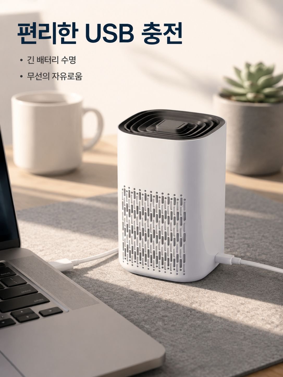 휴대용 스마트 저소음 공기 청정기