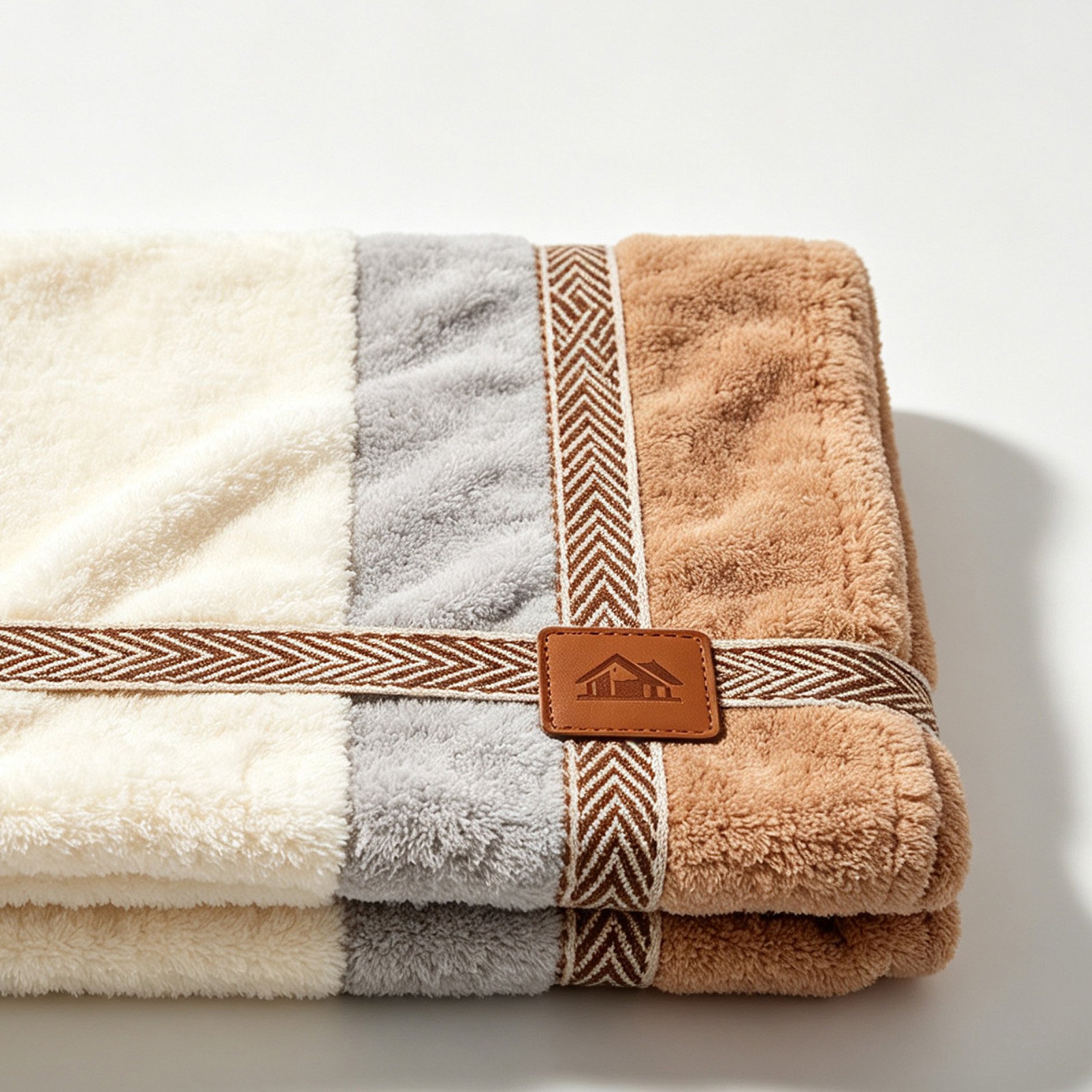Close-up of the soft fleece texture of Yuxu blanket