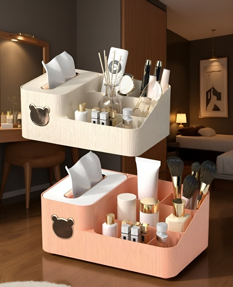 収納力抜群のティッシュボックス内部