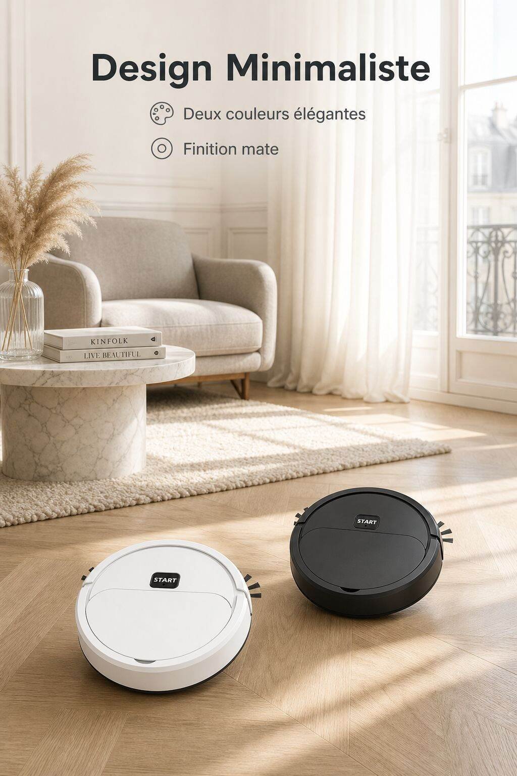 Robot aspirateur intelligent mini pour la maison