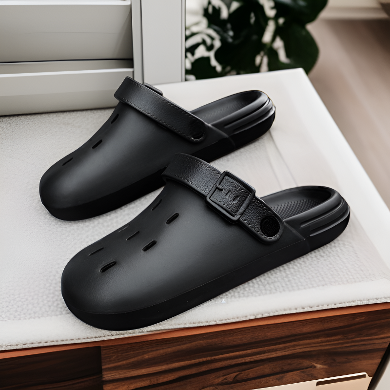 여성 아웃도어 캐주얼 통굽 구멍 슈즈, 똥 밟는 느낌 비치 슬리퍼