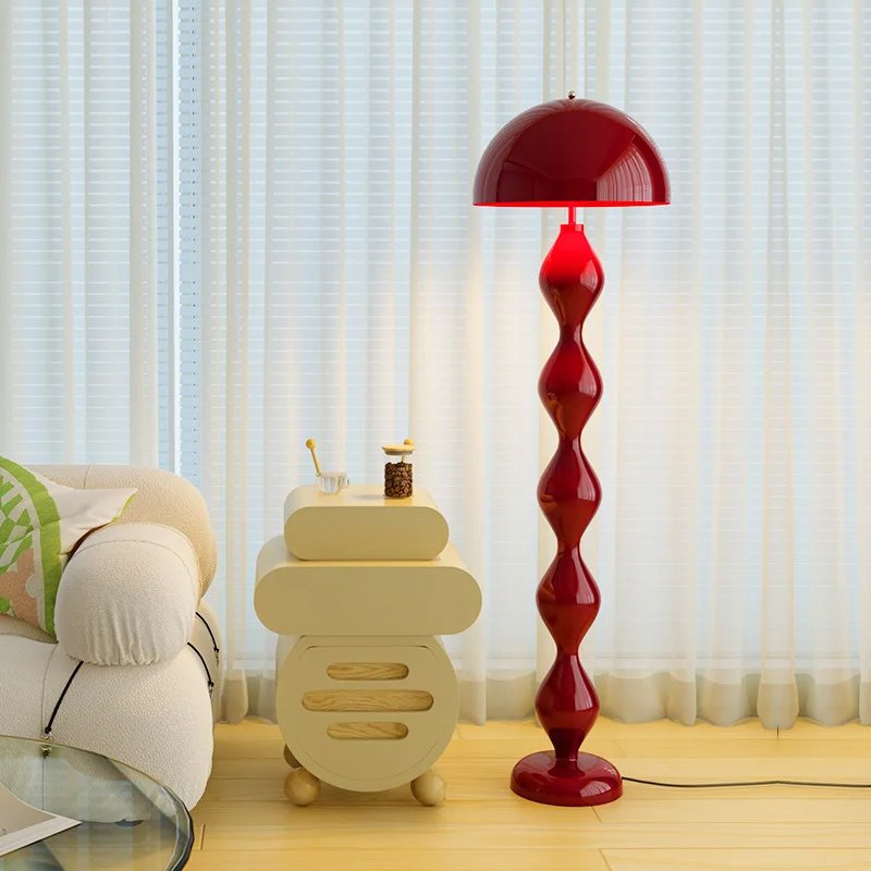Creative corner illuminated mushroom floor lamp