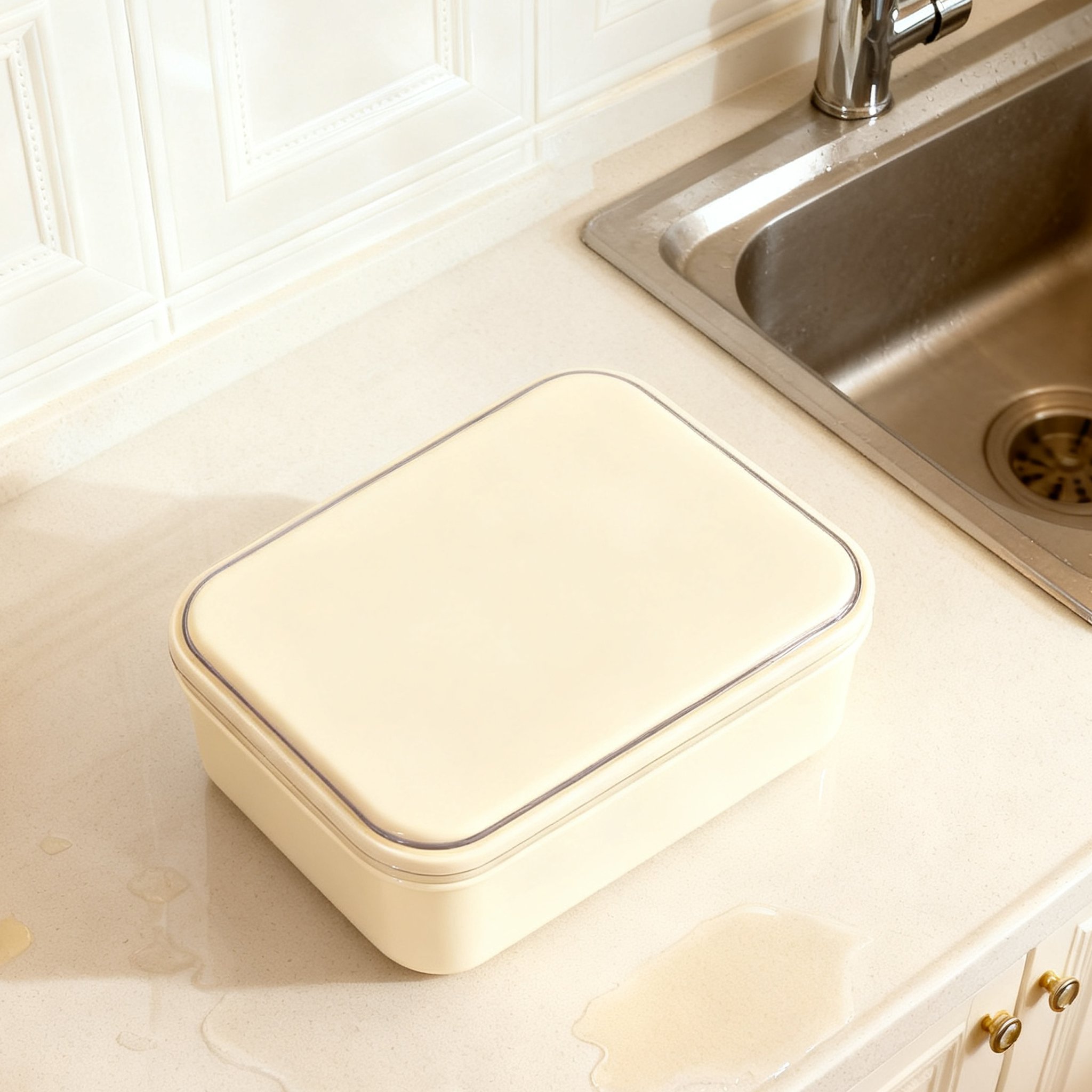 주방 식품 보관함 (2개 세트)