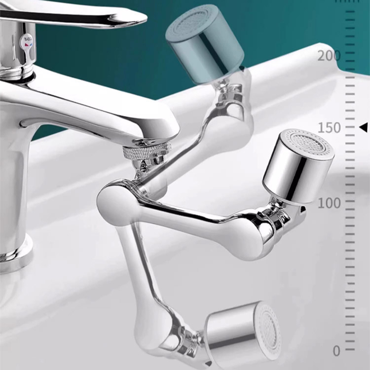 【Grifo multifuncional con brazo mecánico extensible y giratorio】Antisalpicaduras