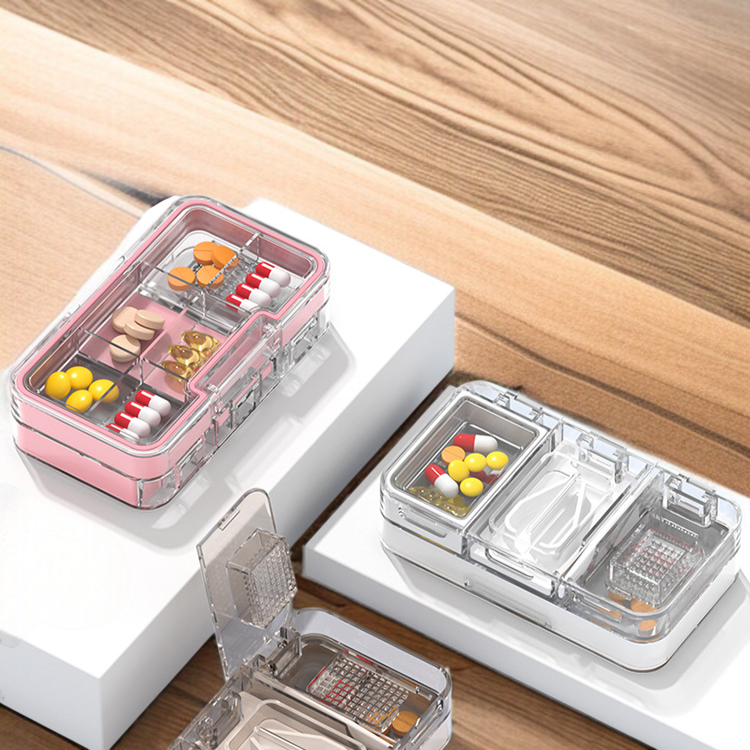 ตัดยาบดเก็บยา 3 ใน 1 กล่องยา