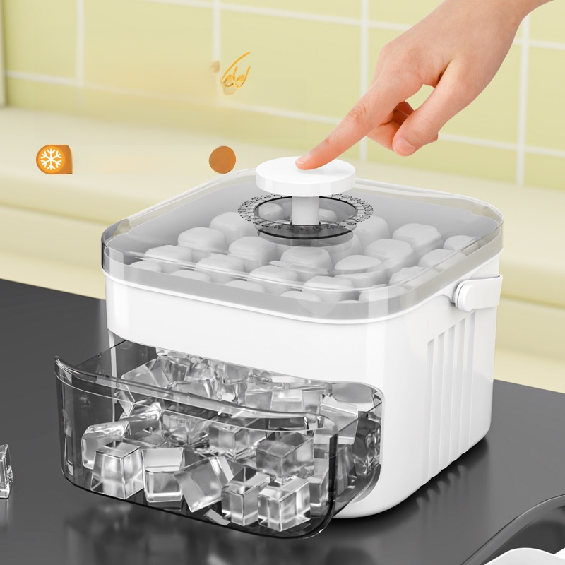 易脫模塑膠大容量儲冰按壓冰格