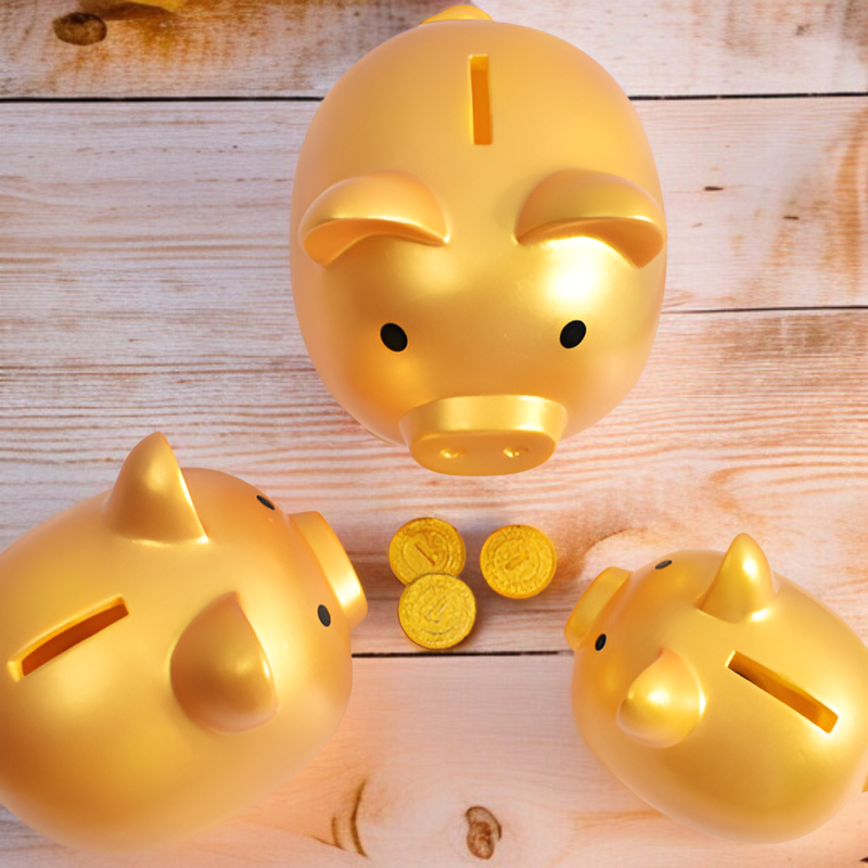 ゴールデンピッグ貯金箱 クリエイティブ 子供用 小さなギフト 貯金箱 エナメル 子供用 豚 ゴールデンピッグ 卸売