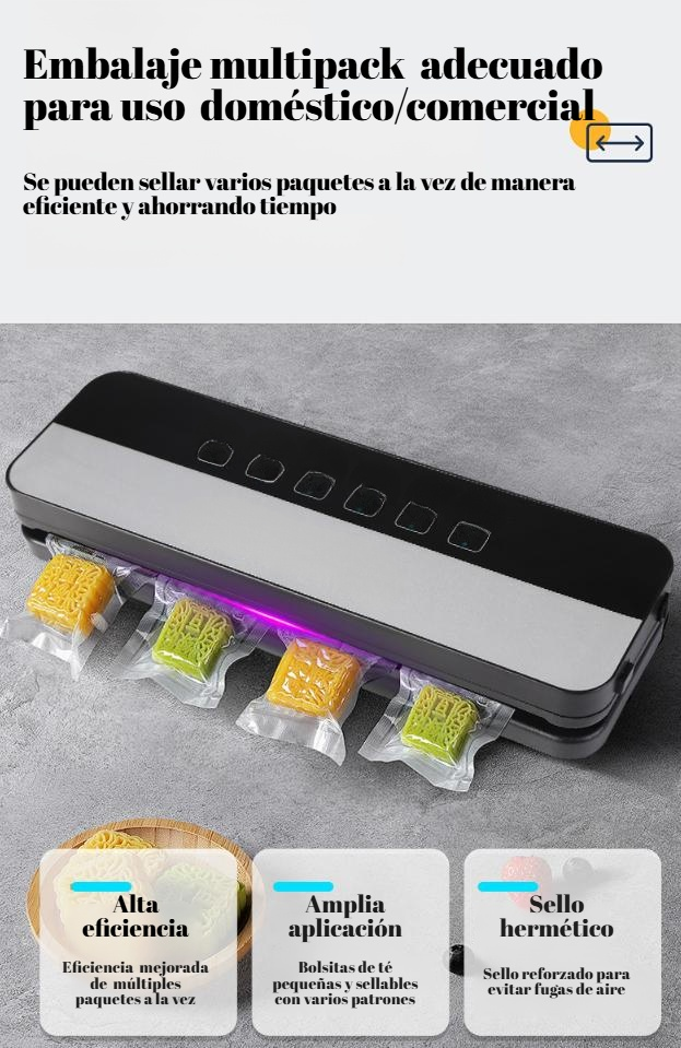 Demostración de sellado al vacío para carne fresca y alimentos húmedos