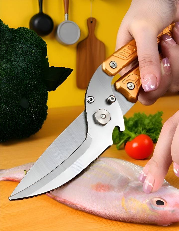 인체공학적 손잡이 닭뼈 가위