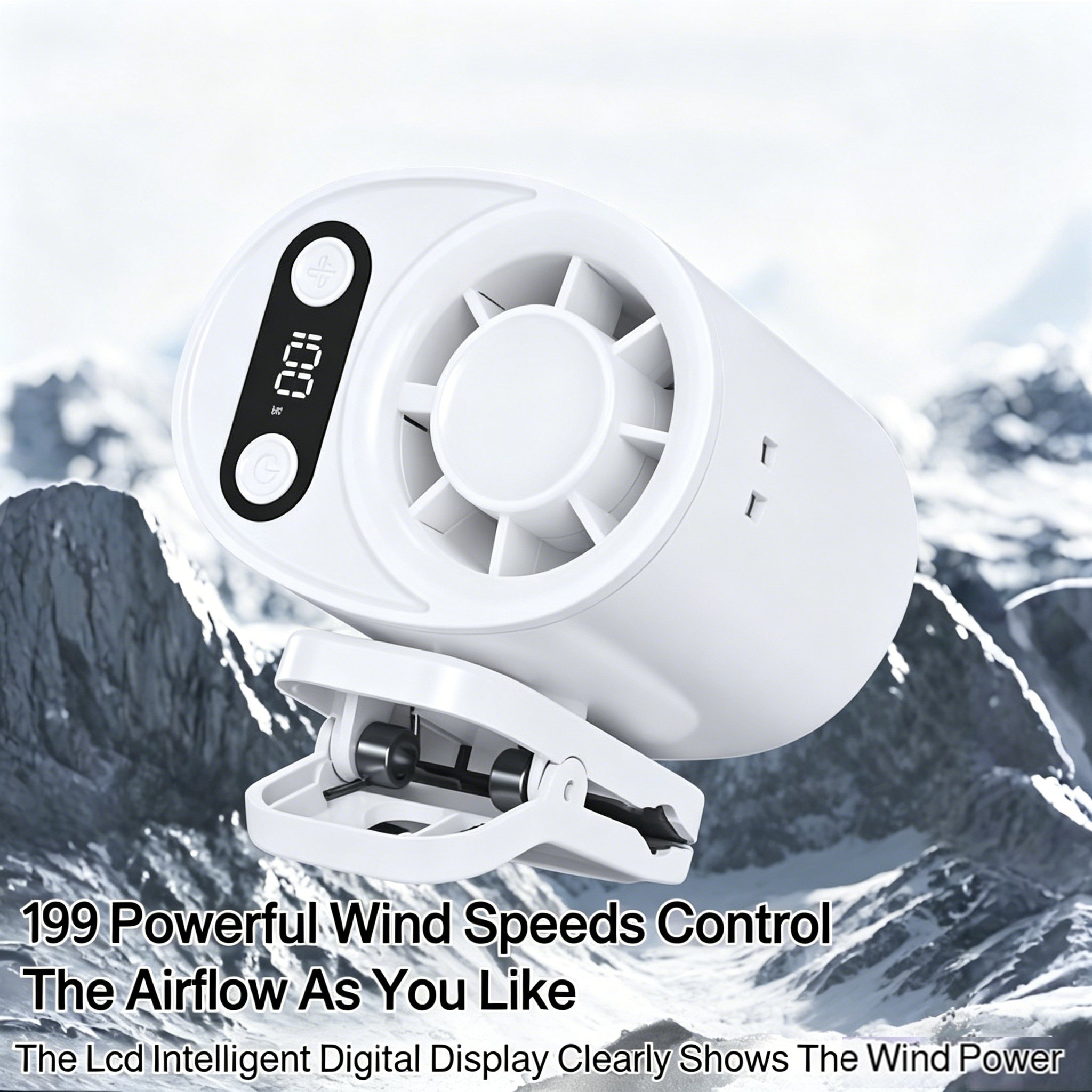 high speed wind speed electric fan Fan Mini Outdoor icy body Charging Hanging Fan Cooling Silent Por