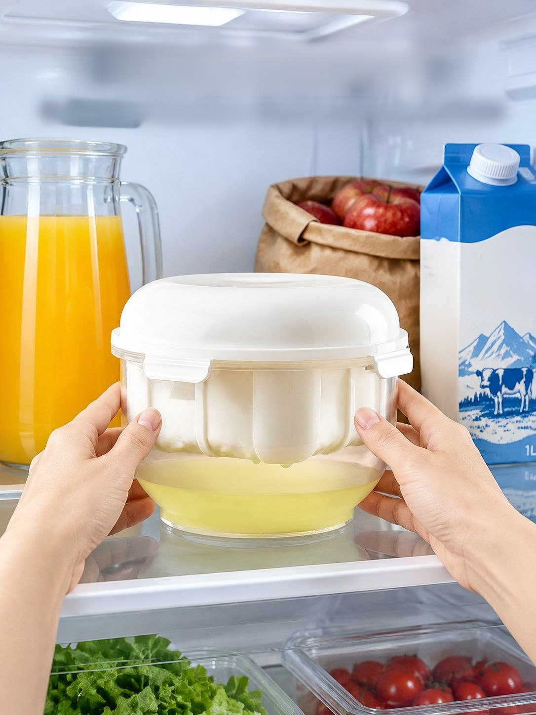 Utensilio de cocina para lavar y escurrir alimentos