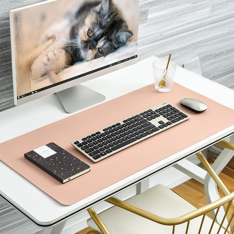 학생용 가죽 책상 패드 컴퓨터 마우스 패드 방수 대형 필기 데스크 패드