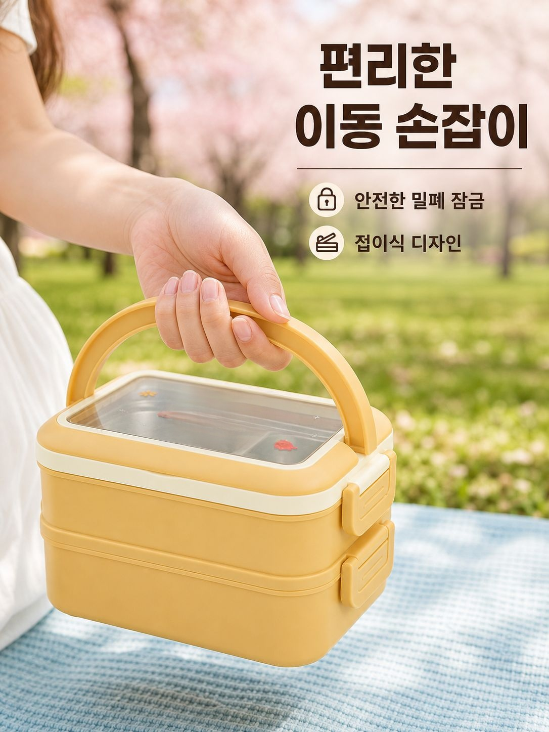 산리오 캐릭터 스텐 보온 런치박스 소풍도시락