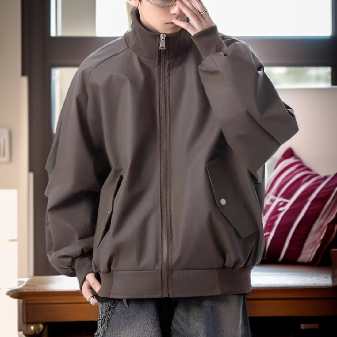 暖かくて軽量なメンズアビエイターコート