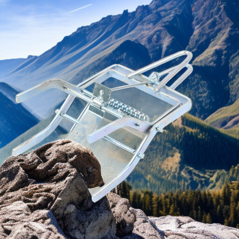 Trampa de tijera galvanizada para topos y ratones de campo, reutilizable y fácil de usar en jardines