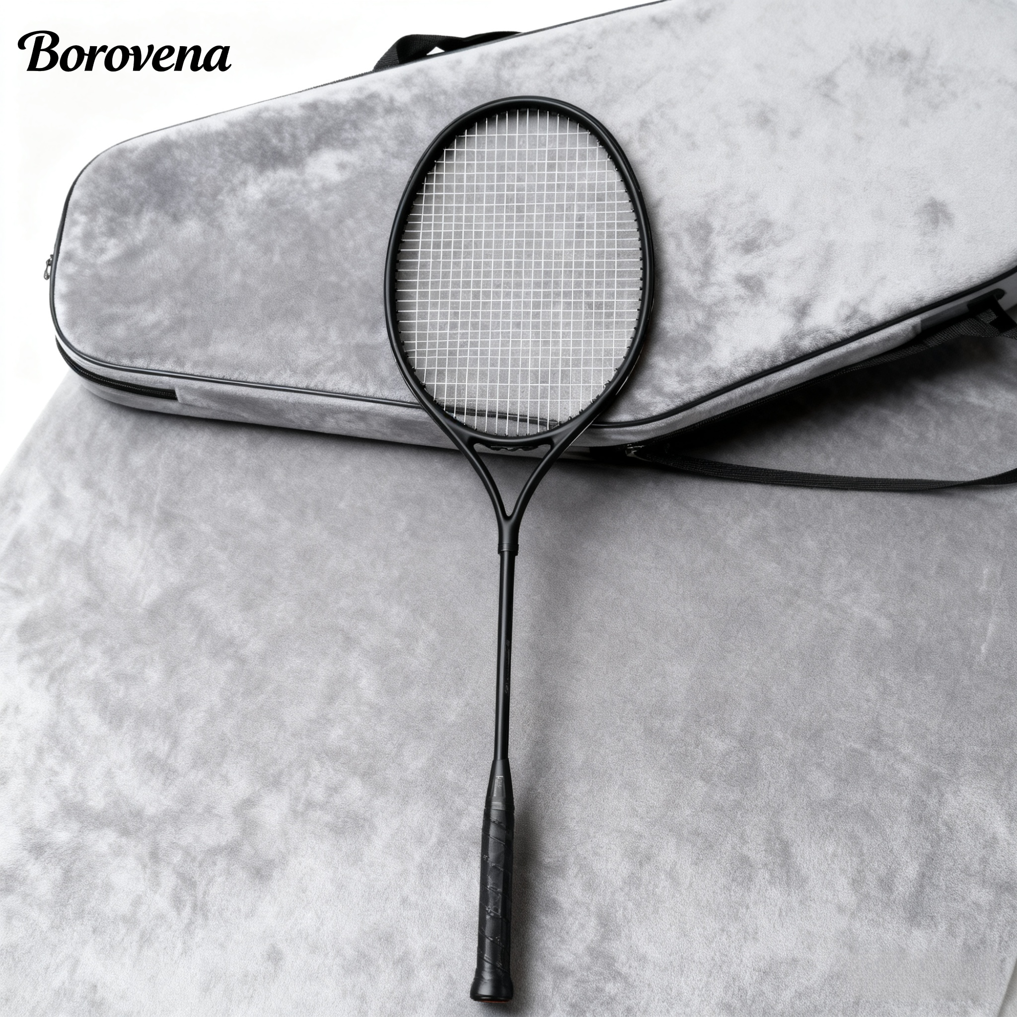 バドミントンラケットセット、オールカーボン製超軽量プロ仕様ダブルラケットセット