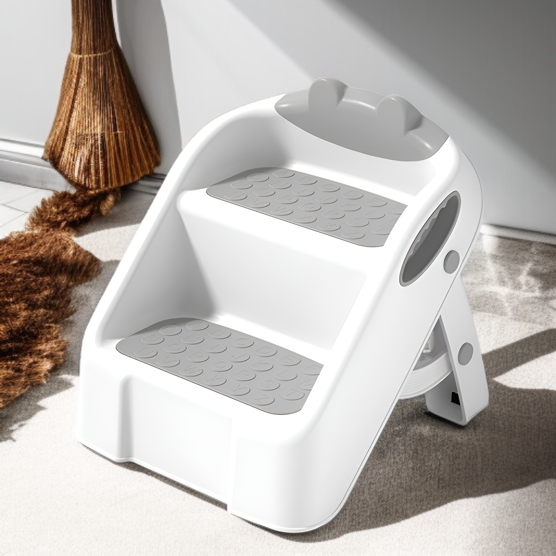 Taburete antideslizante para niños, plegable para baño