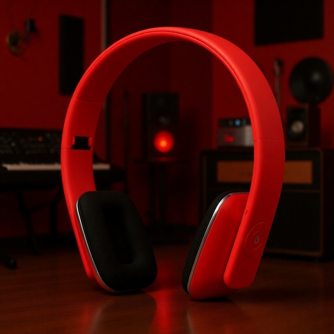 سماعة رأس لاسلكية قابلة للطي بتقنية بلوتوث، صوت واضح وعالي الدقة