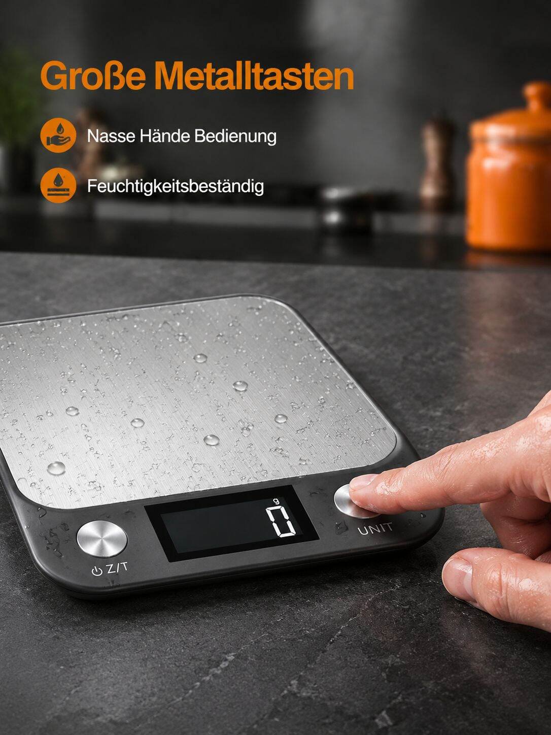 Präzise Messung mit elektronischer Küchenwaage