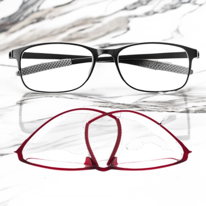 Foldable Ultra-Durable HD Reading Glasses with Blue Light Protection for Adults