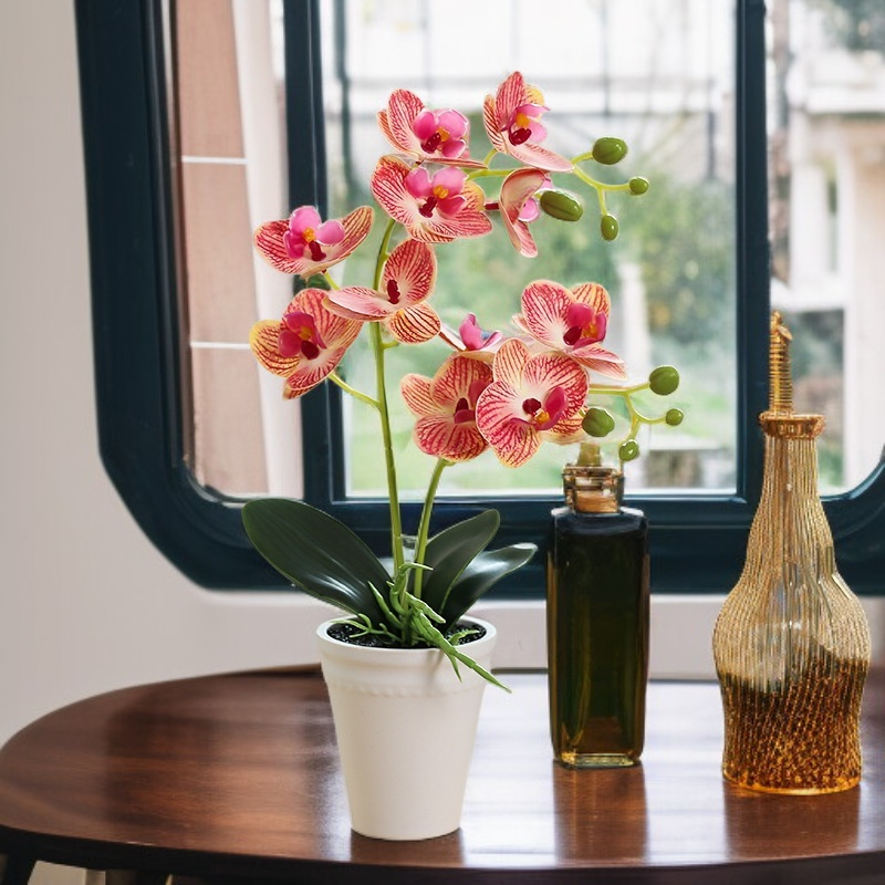 蝴蝶蘭仿真花長效美觀展示