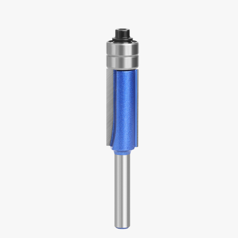 1/4 vástago flash plata azul doble rodamiento recortadora fresa madera doble filo recortadora fresa 