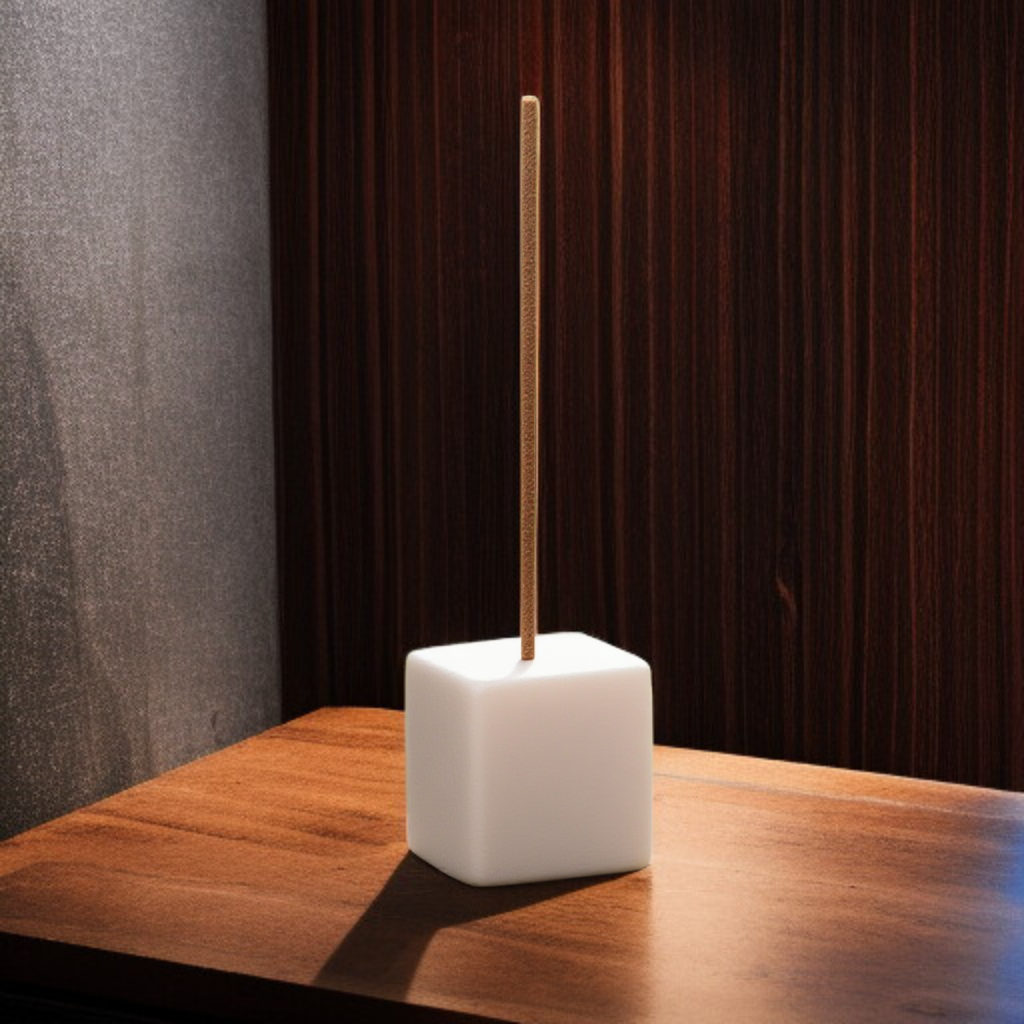 천연 수정 네모난 선향 받침대 향로